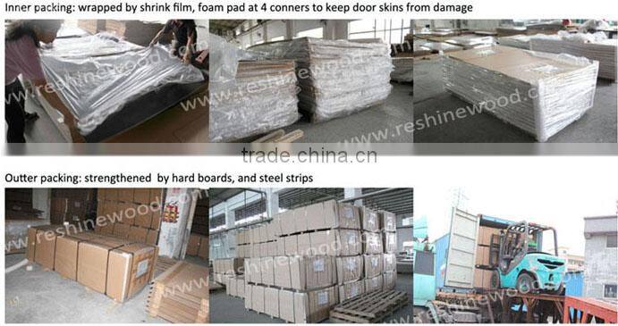 Teak/Mahogany/Yellow Oak HDF Melamine Door Skin