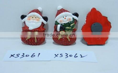 2014 Hot sales Ceramic Magnetic santa claus