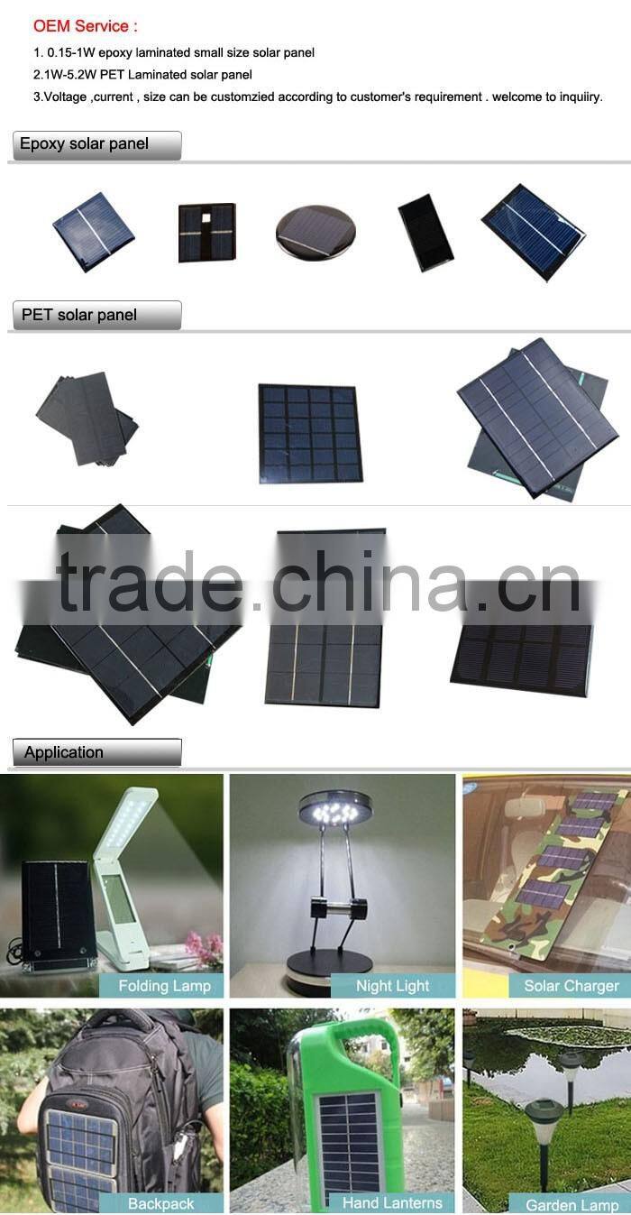 High efficiency Monocrysalline silicon epoxy solar cells pv module 0.5v