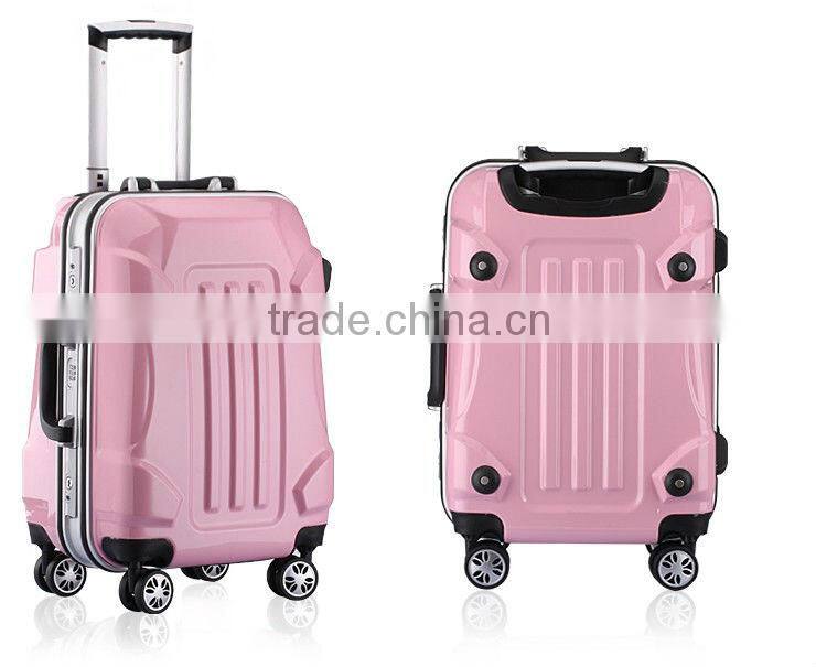 2014 china alibaba New design bumblebee luggage set,yellow aluminum frame luggage trolley,20"+24"+28" size travel luggage