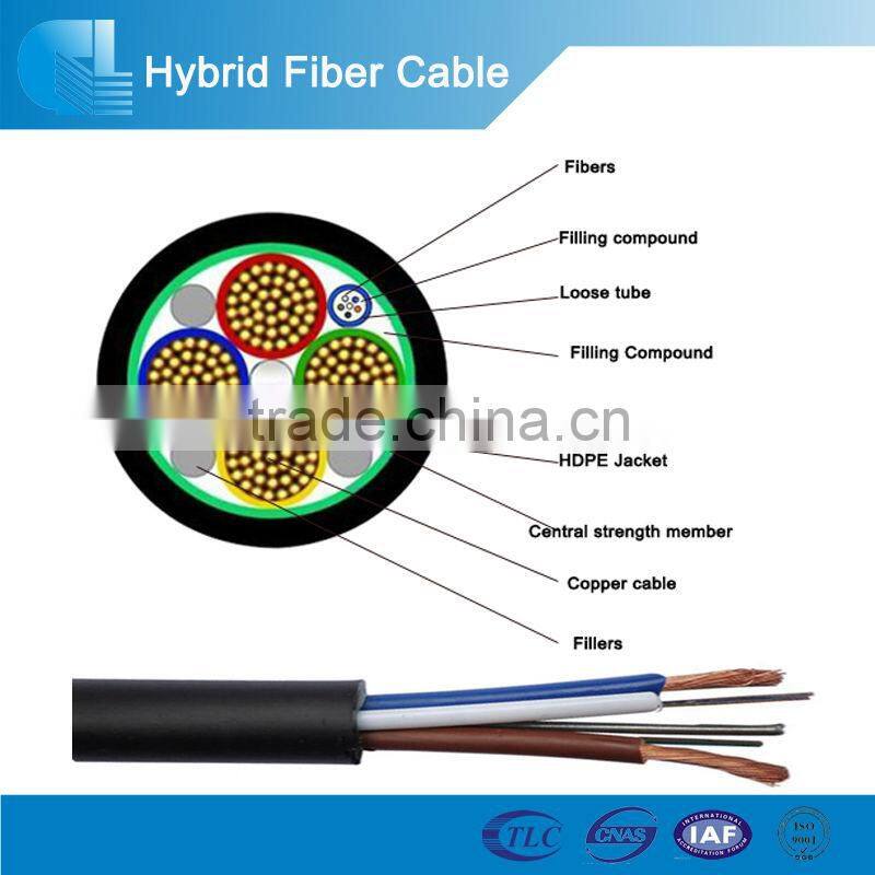 Power system OPPC 24 core hybrid fiber optical cable