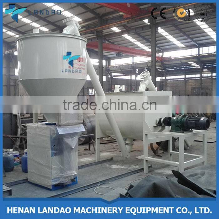 Dry mortar mixer semi-automatic dry powder blender machine