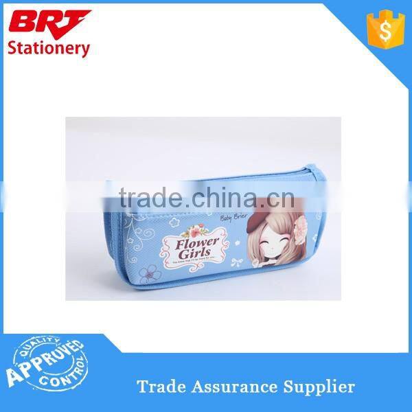 Popular Hot Selling 2 Zipper Pencil Pouch