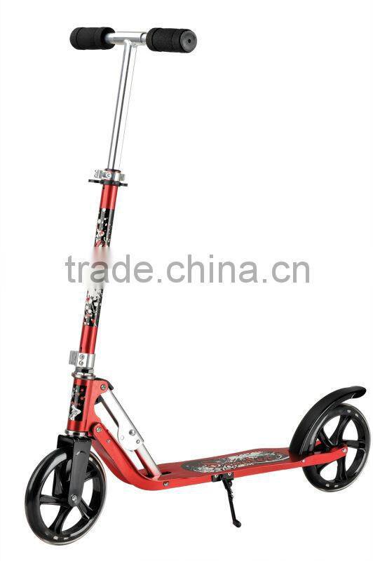 Aluminum foot scooter with 130mm rubber wheel push scooter with two wheels CE/EN-71/ASTM Approved 2015 for sale