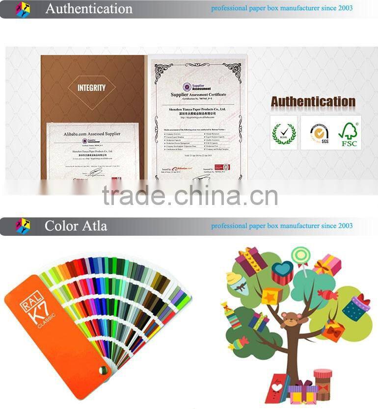 rectangle cardboard paper folding gift box