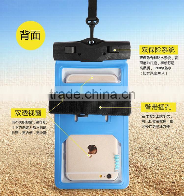 Good Quality PVC Waterproof Cellphone Bag for Swimsuit