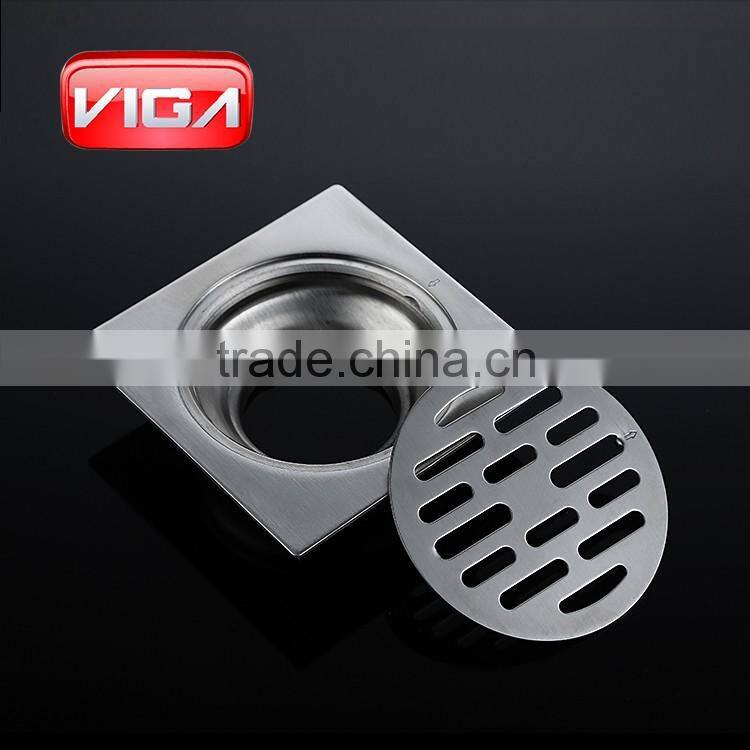 100*100mm stainless steel square floor drainer