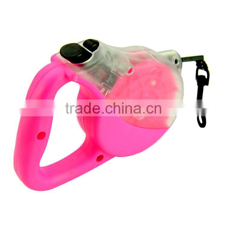 ABS and TPE Retractable Dog Leash With Mainspring, 5 Colors Available