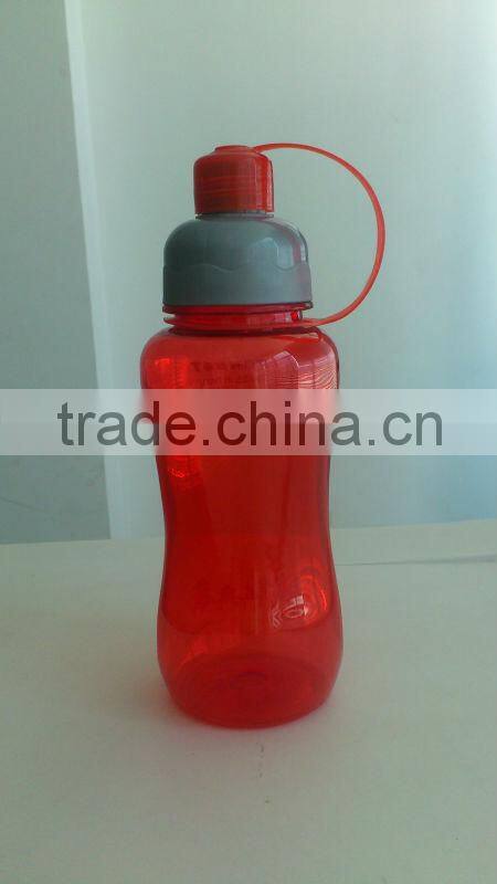 Insulated plastic ice cup with curve straw, drinking juice ice cup