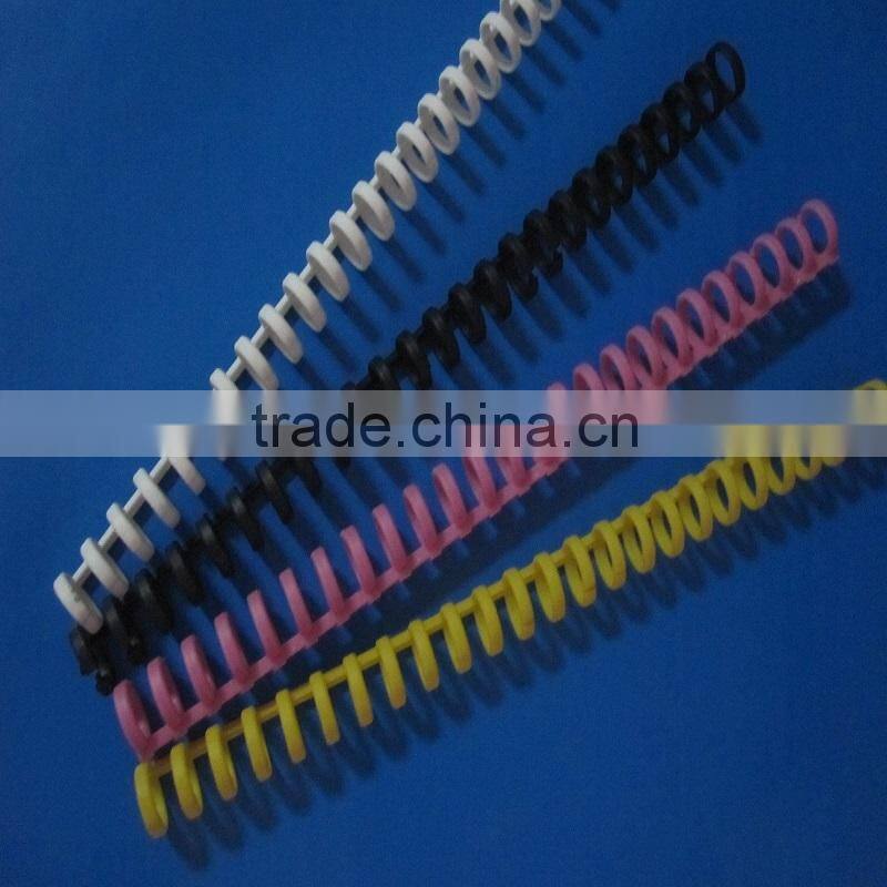 Plastic 7/11 hole ring clip, stationery comb binding ring