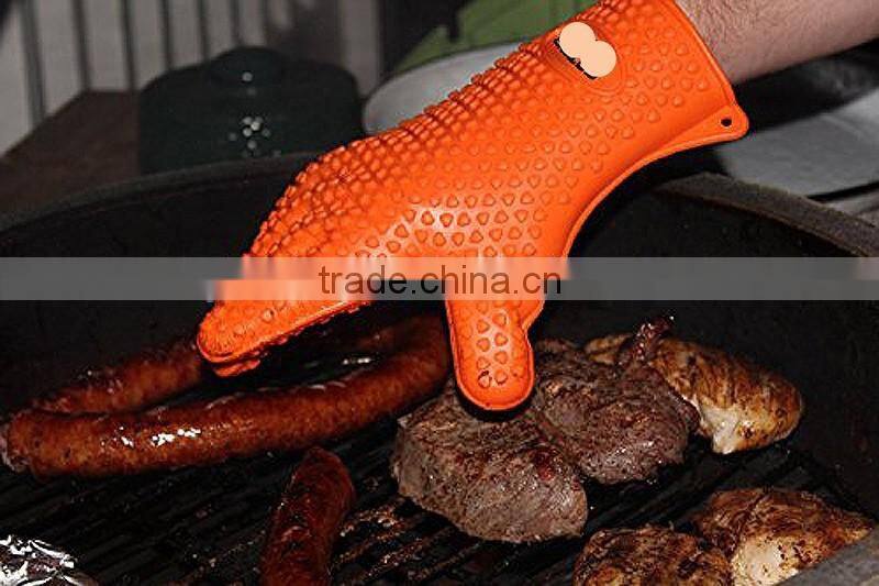 high heat-resistant silicone bbq Grilling gloves and claws