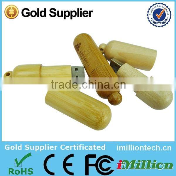 Hotselling free sample bamboo pendrive