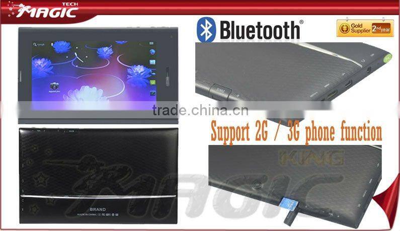 7inch Tablet PC with SIM Card Built in Bluetooth, 2G and 3G Phone Function