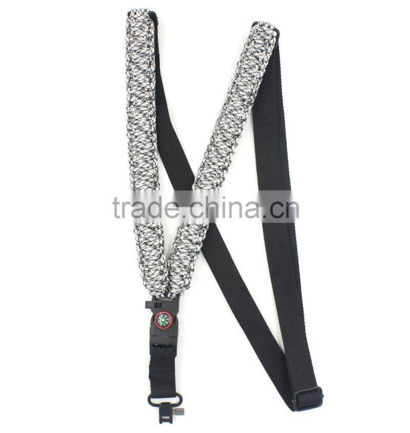 Two point paracord rifle sling, 2 in 1 rifle sling