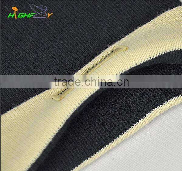 Custom top quality fold up knitted hat and Wholesale Contrasted color Beanies knitting hats with woven labels