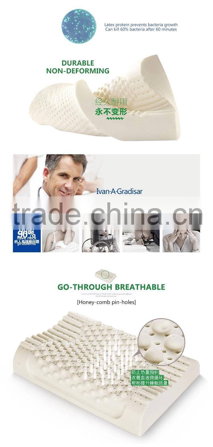 XD-KM004 60*40*10/12 45D living room furniture pain free pillow/health latex pillow