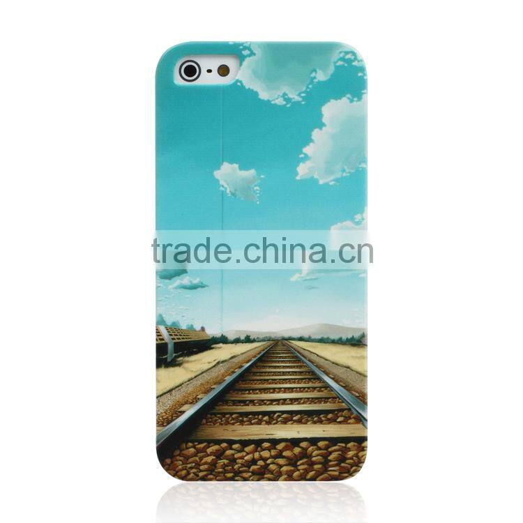 Natural scenery art painting plastic phone case for iphone 6 plus case custom .