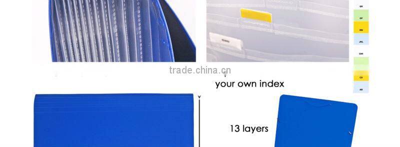 A4 13layers Solid Color Expanding File