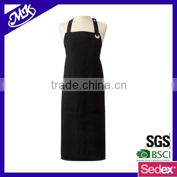 high quality black butchers apron 100% cotton