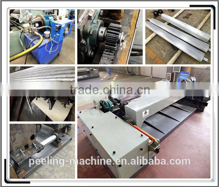 High quality double roller spindle less tree debarking machine