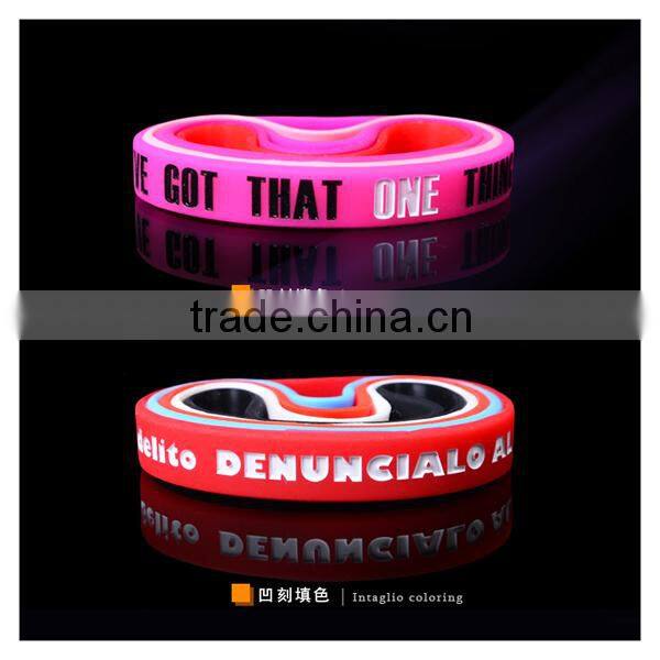 Special custom silicone rubber bracelet/silicone rubber bracelet