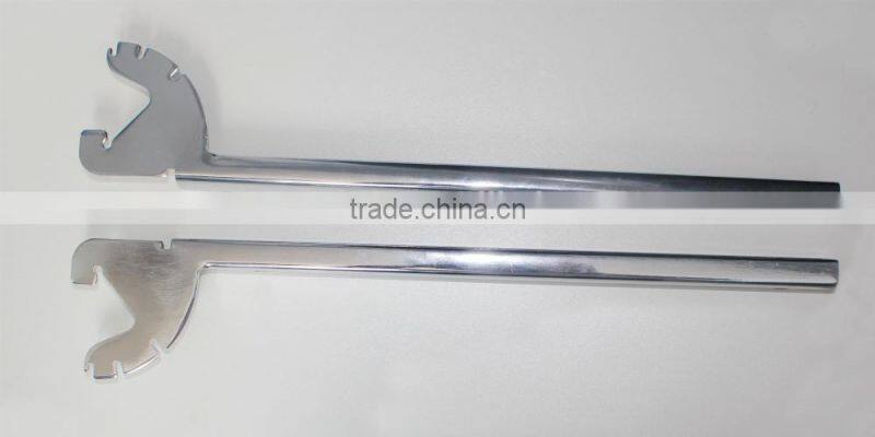 Metal bracket for support glass shelf