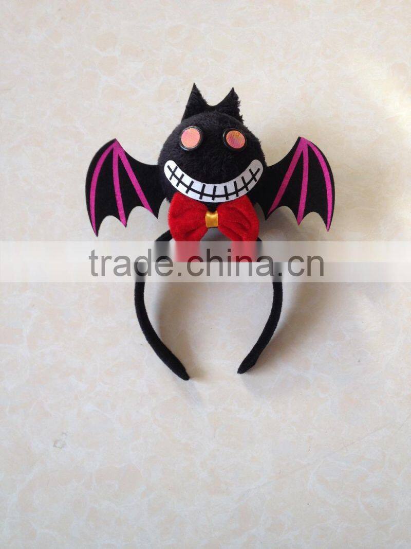 exquisite design halloween party cute bat headband with bowknot