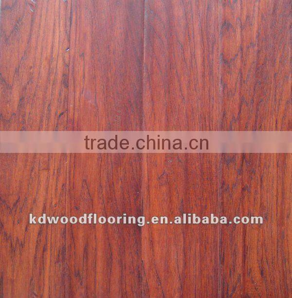 Dark color Hickory engineered wood flooring