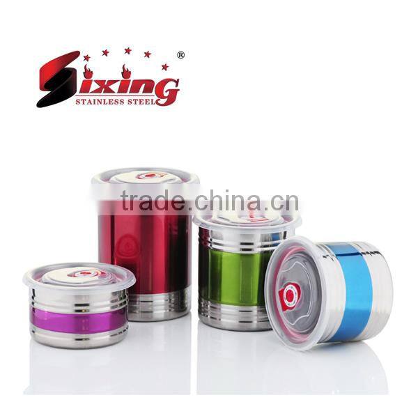 8pcs Stainless Steel Airtight Canister Set