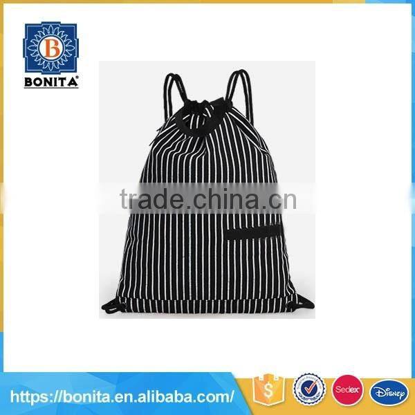 stripe useful practical drawstring bags