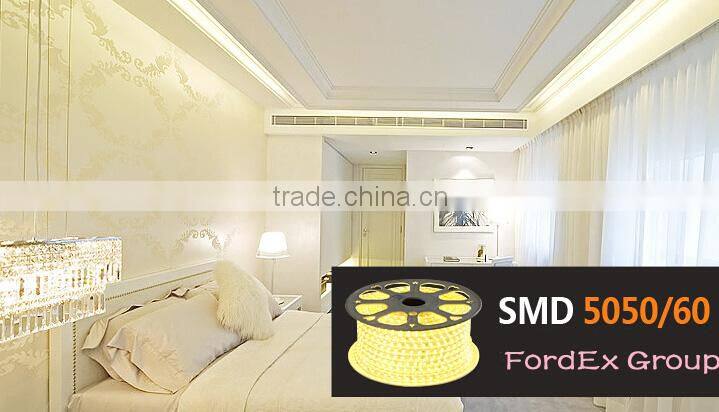 waterproof 100m/roll led strip light 220-240v 5050