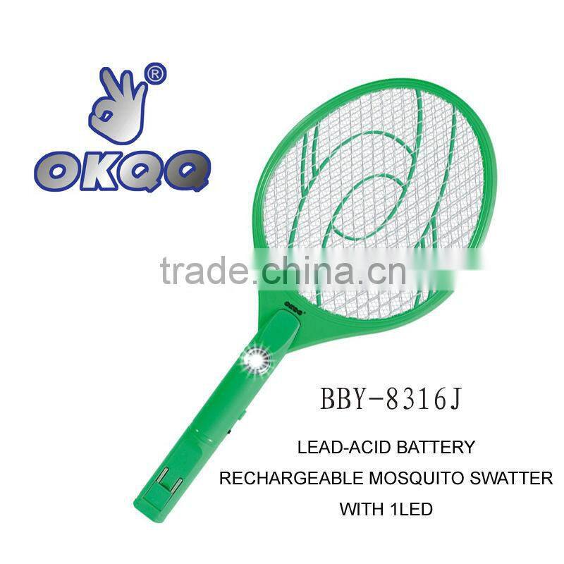 BBY-8316 LED POWERFUL RECHARGEABLE ELECTRIC FLY SWATTER