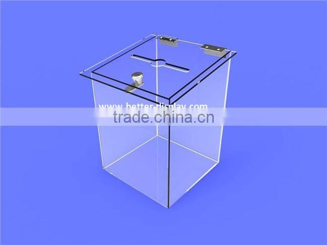 wholesale acrylic coin containers for fundraising