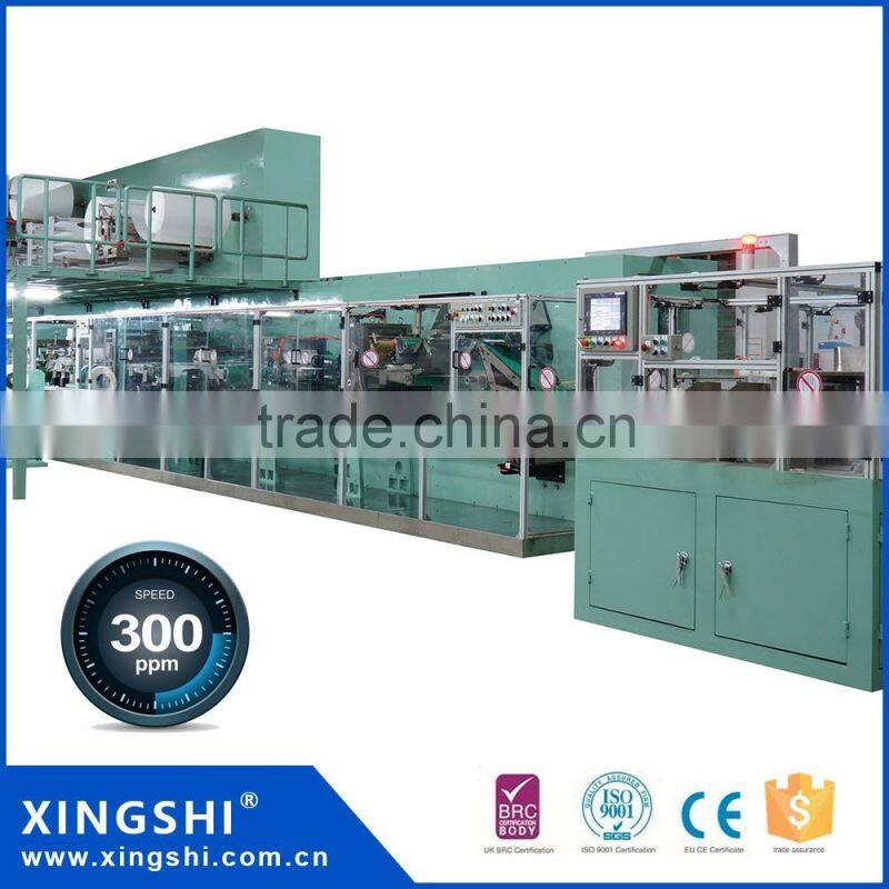 Full automatic packing soft disposable high quality Adult Diaper Machine with low price