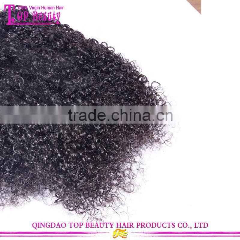Supper quality curly remy hair extension no acid no chemical mongolian 100 human hair