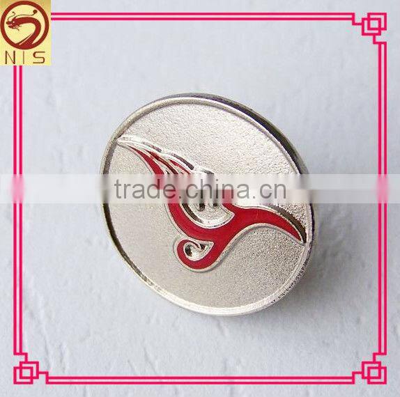 cheapest souvenir gift badge/custom logo metal pin badge