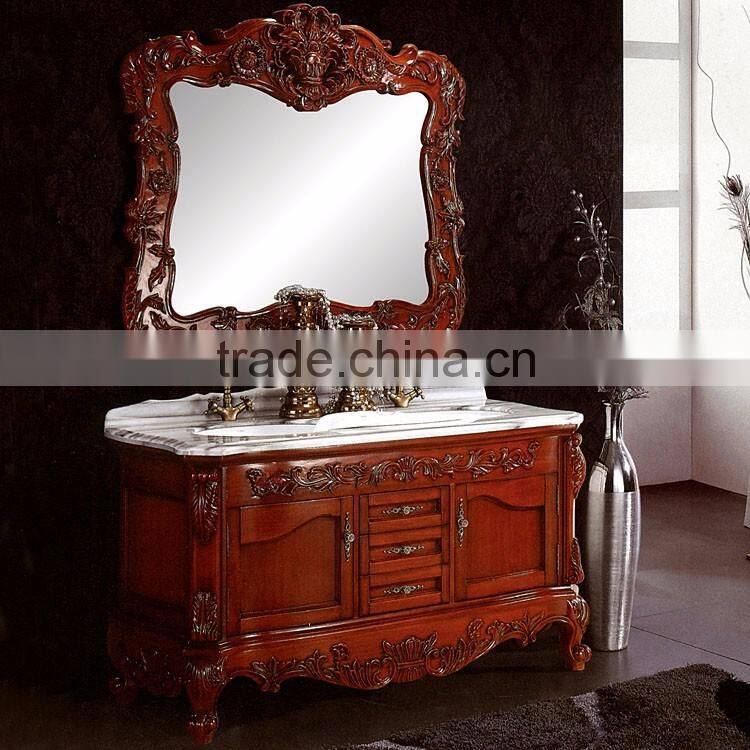 WTS208FS Vintage brown finished single sink Bathroom Vanity cabinets