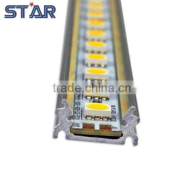 Waterproof Aluminum Aquarium LED Rigid Bar White Color DC12V 60led/m U shape