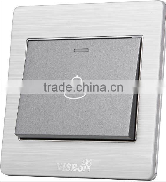 86*86mm 1 gang door bell push wall switch PC panel