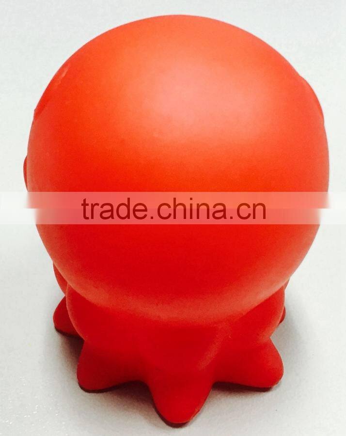Plastic Octopus Bath Toy, Vinyl Animal Rubber Toy