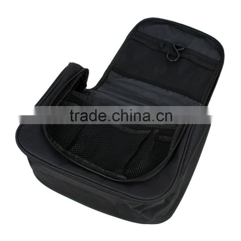 Compartment Nylon Make Up Case Cosmetic Travel Outdoor Wash Bag (YX-Z075)