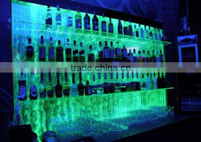 Bar Decorative Bubble Back Bar, Wine Holder. LED Luminated Color changing