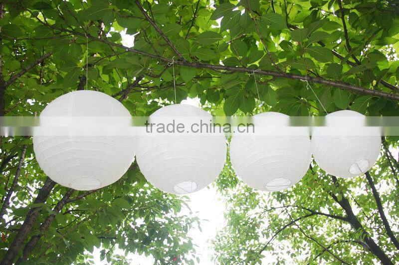 YIWU PARTYSUPPLIER 8" 12" 16" Assorted Eyelet Paper Lanterns