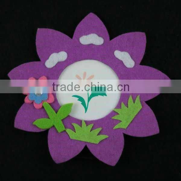 nice flower non-woven photo frame