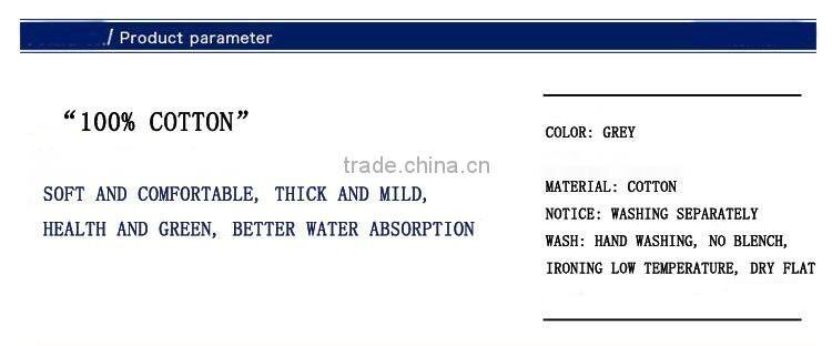 grey hot sale full length wash microfiber bathrobe