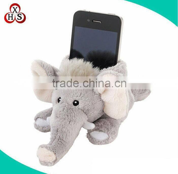 Lovely plush stuffed pig animal car wall cell phone holder