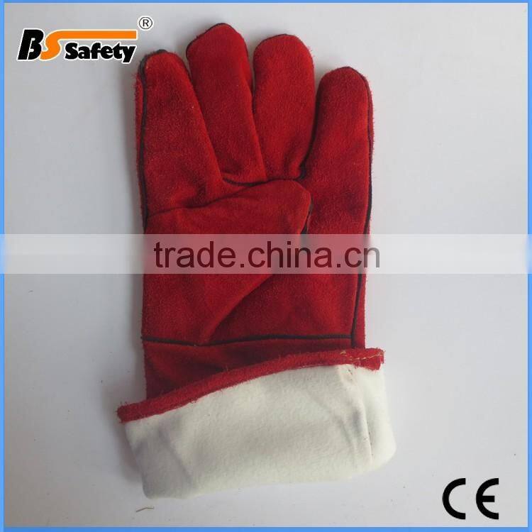 BSSAFETY softtextile leather work glove welding glove