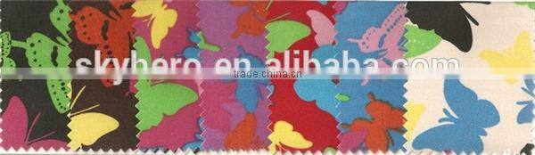 2015 Newest Zebra Printed Satin Luggage Fabric with Foam Backing