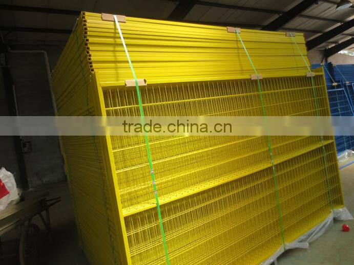 canada standard pvc coated ISO certificated high quality temporary fence mesh temporary fence