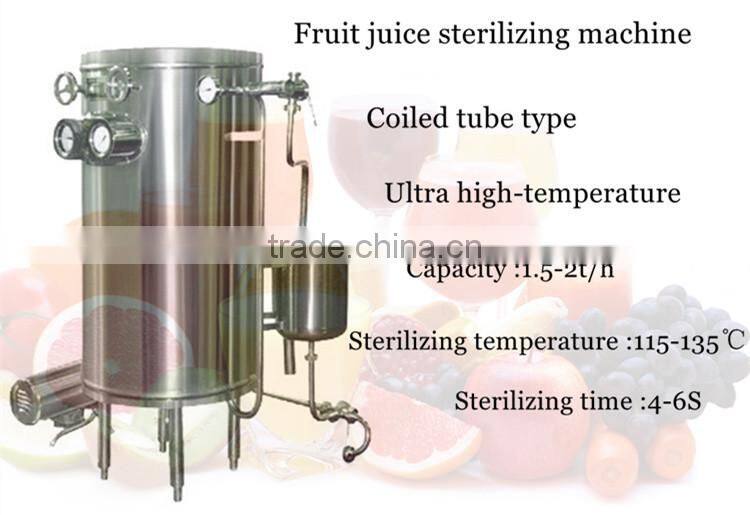 Neweek electric or steam heating pineapple sterilization mango juice sterilizing machine